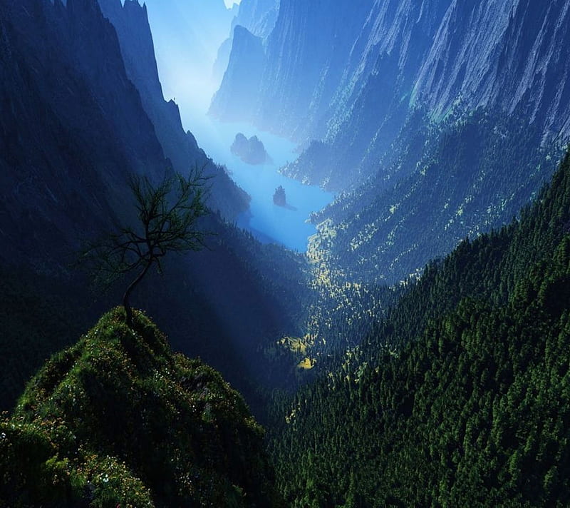 Mountain Valley, nature, HD wallpaper | Peakpx