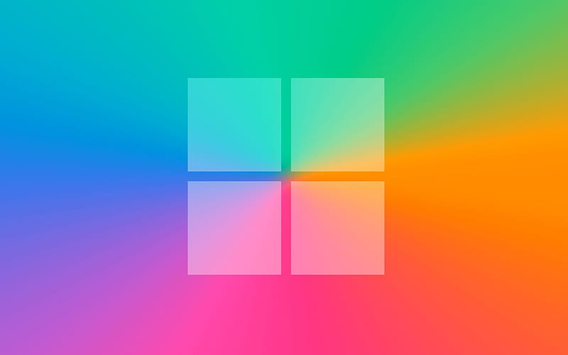 Windows logo, vortex, rainbow backgrounds, creative, operating systems, artwork, Windows new logo, Windows, HD wallpaper