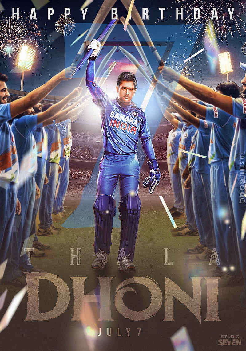 Incredible Collection of 999+ HBD Dhoni Images in Full 4K Resolution