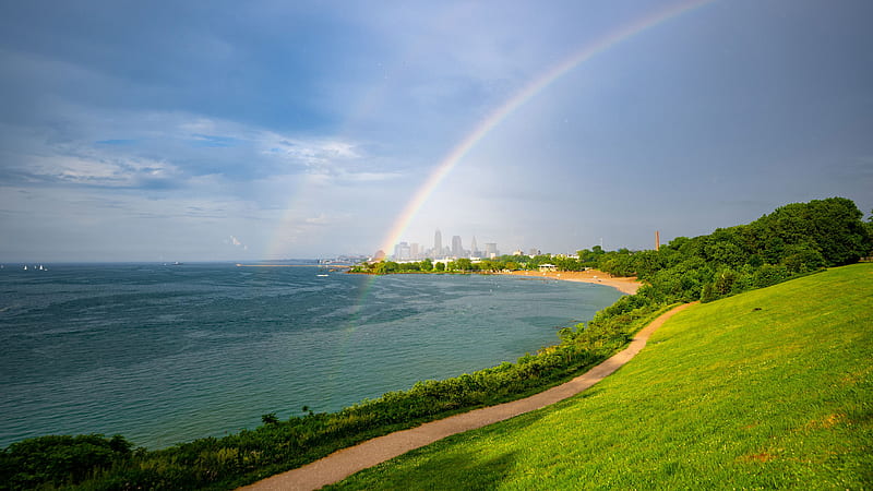 natural rainbow background