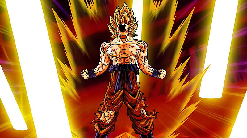 Goku Rage, goku, anime, HD wallpaper