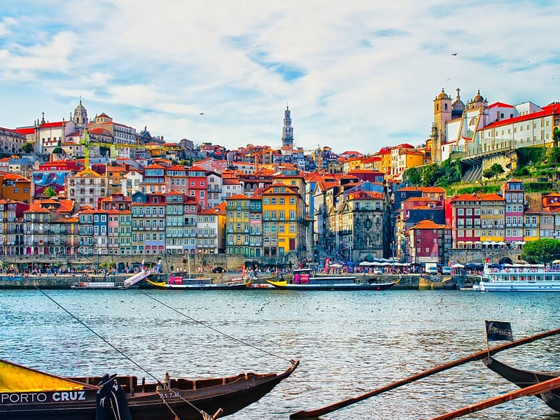 Douro river, hajo, epulet, Douro folyo, Portugalia, folyo, otthon, HD wallpaper