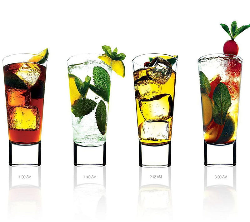 Cocktails, alchol, beverages, colour, colourful, drinks, fruite, HD wallpaper