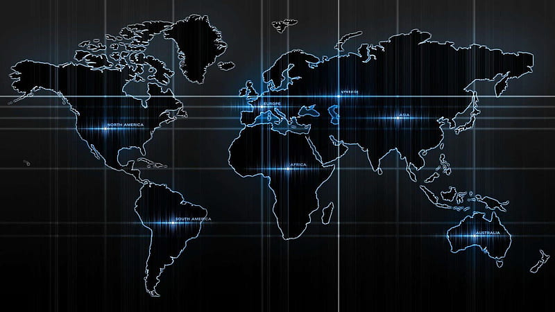 World map. for Android, World Map Dual Monitor, HD wallpaper