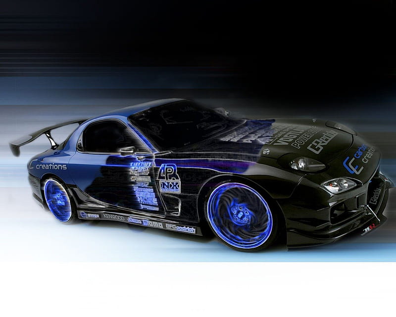 Mazda RX7 drift tuning wallpaper, 1920x1080, 79396