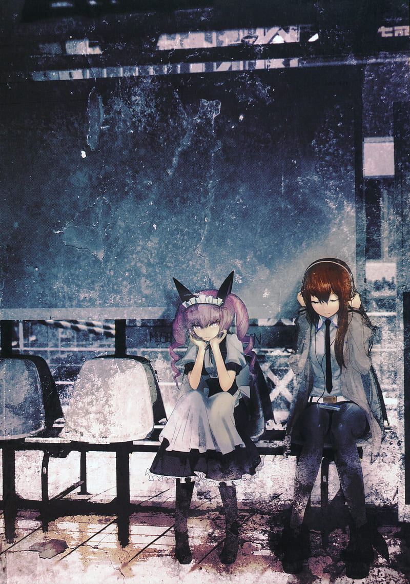 Steins;Gate, anime girls, Makise Kurisu, Rumiho Akiha, HD phone wallpaper
