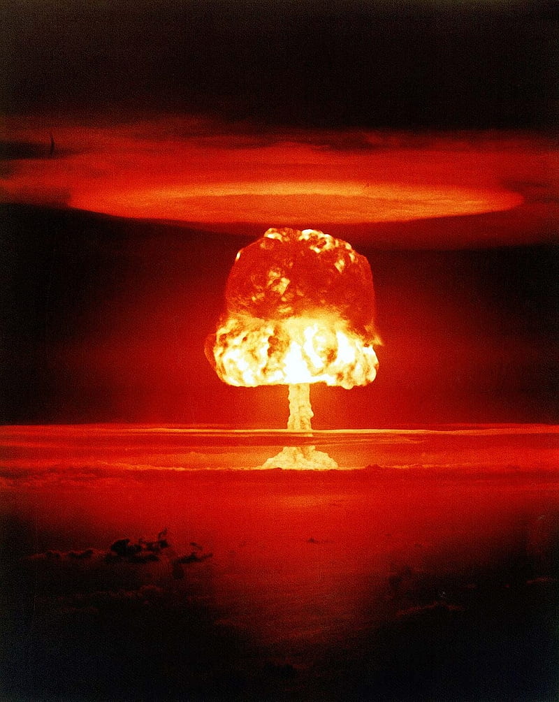 Nuclear explosion, color, explosions, HD phone wallpaper