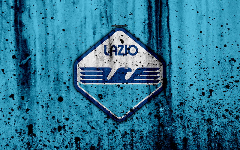 FC Lazio new logo, Serie A, stone texture, Lazio, grunge, soccer, football club, Lazio FC, HD wallpaper