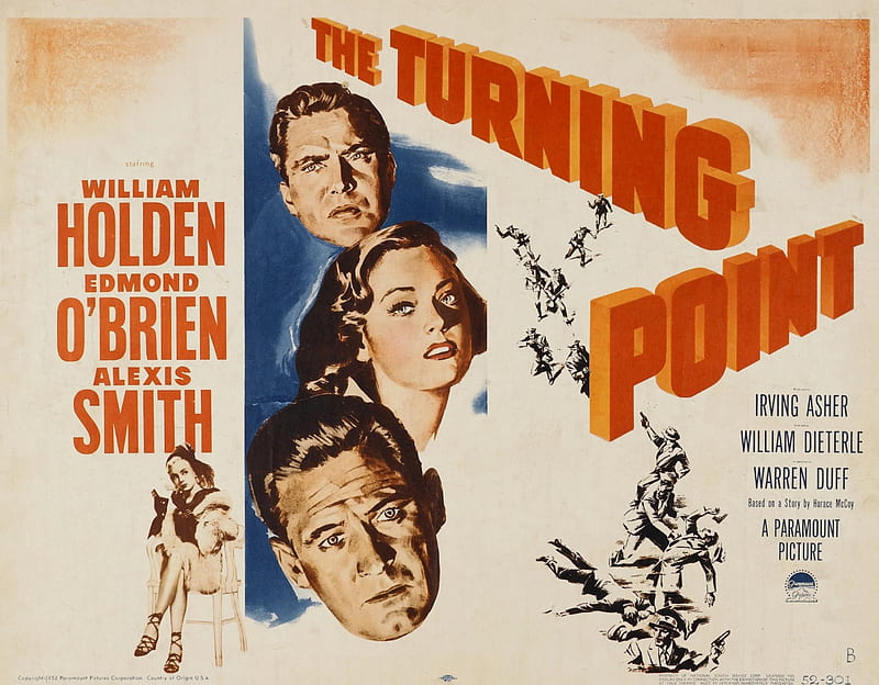 Classic Movies - The Turning Point (1952), Edmund O Brien, Classic Movies, The Turning Point Movie, Alexis Smith, William Holden, HD wallpaper