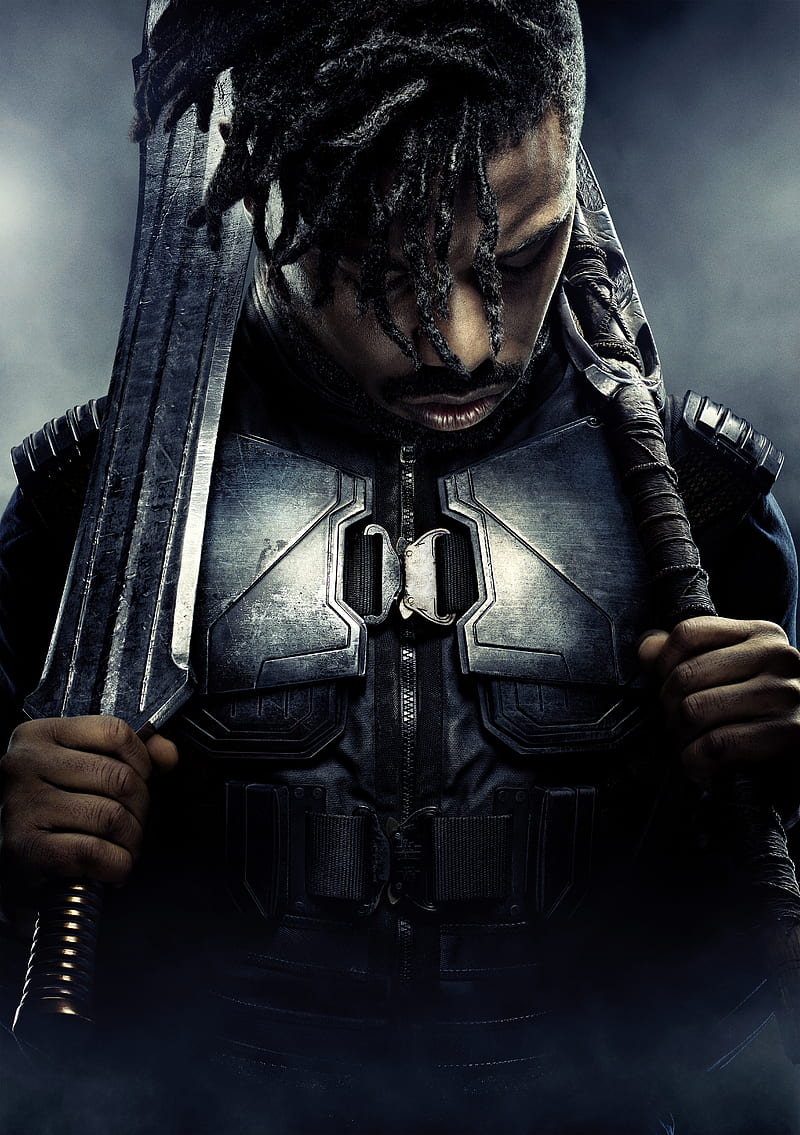 Killmonger, black panther, erik killmonger, marvel, movie, HD phone  wallpaper | Peakpx