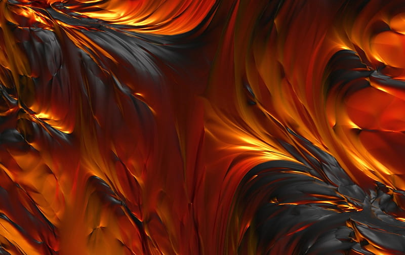 Dying Embers, graphics, textrues, abstract, lava flow, HD wallpaper