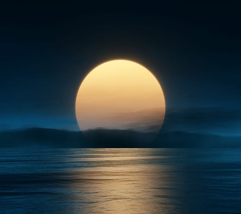 Midnight Sun, reflection, HD wallpaper