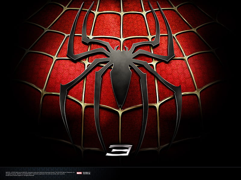 Spiderman 3 - Chest Logo, 1, spiderman, spider man 3, blackwidow, spider, HD wallpaper