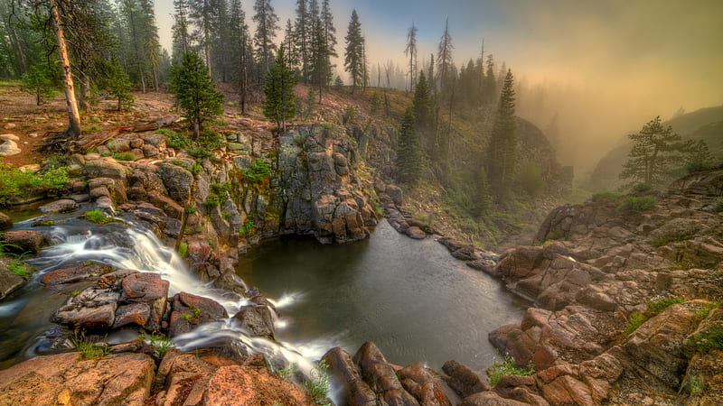 Webber Falls In California, nature, california, HD wallpaper