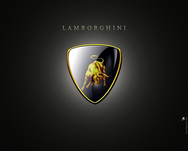 Lamborghini Logo, logo, black, lamborghini, white, HD wallpaper | Peakpx