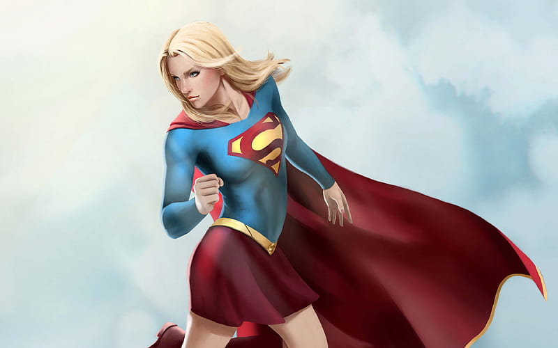Supergirl Artwork , supergirl, superheroes, artist, artwork, HD wallpaper