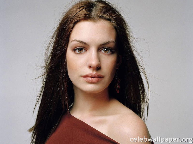 Anne Hathaway, hair, pretty, female, actress, eyes, lips, HD wallpaper