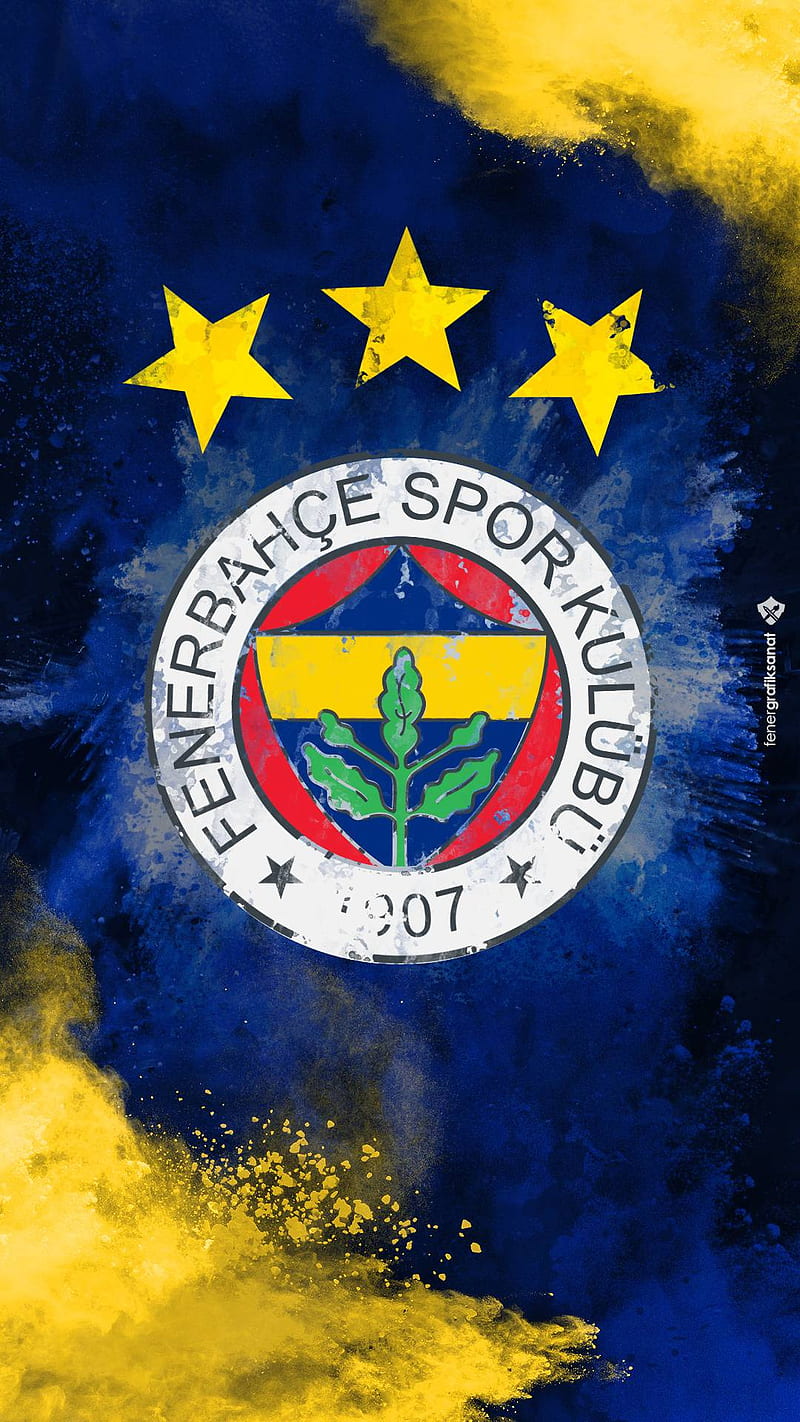 Fenerbahce, logo, team, turkey, HD phone wallpaper