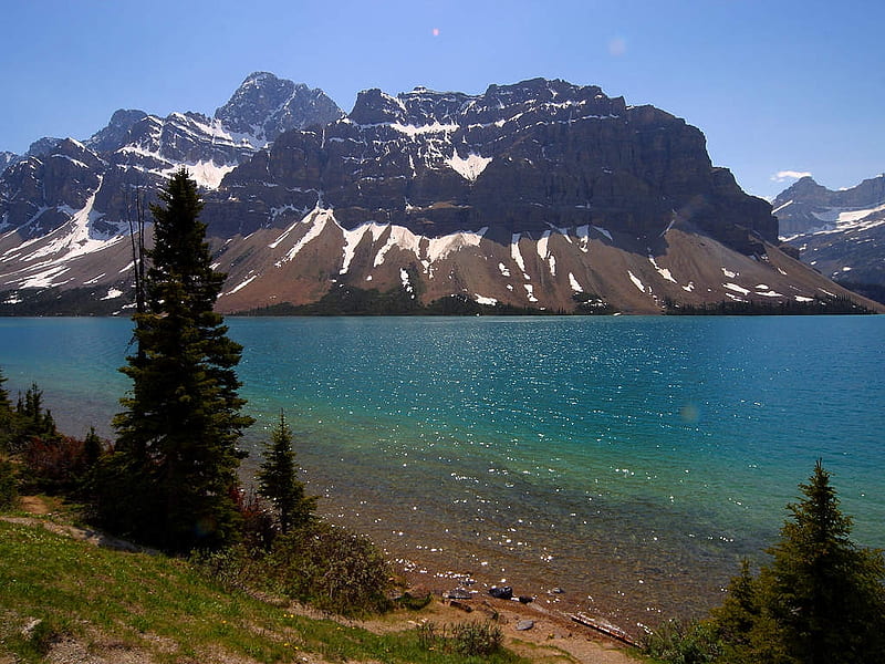 Bow Lake, Banff National Park, Alberta, Canada, Banff National Park, Alberta, Bow Lake, Canada, HD wallpaper