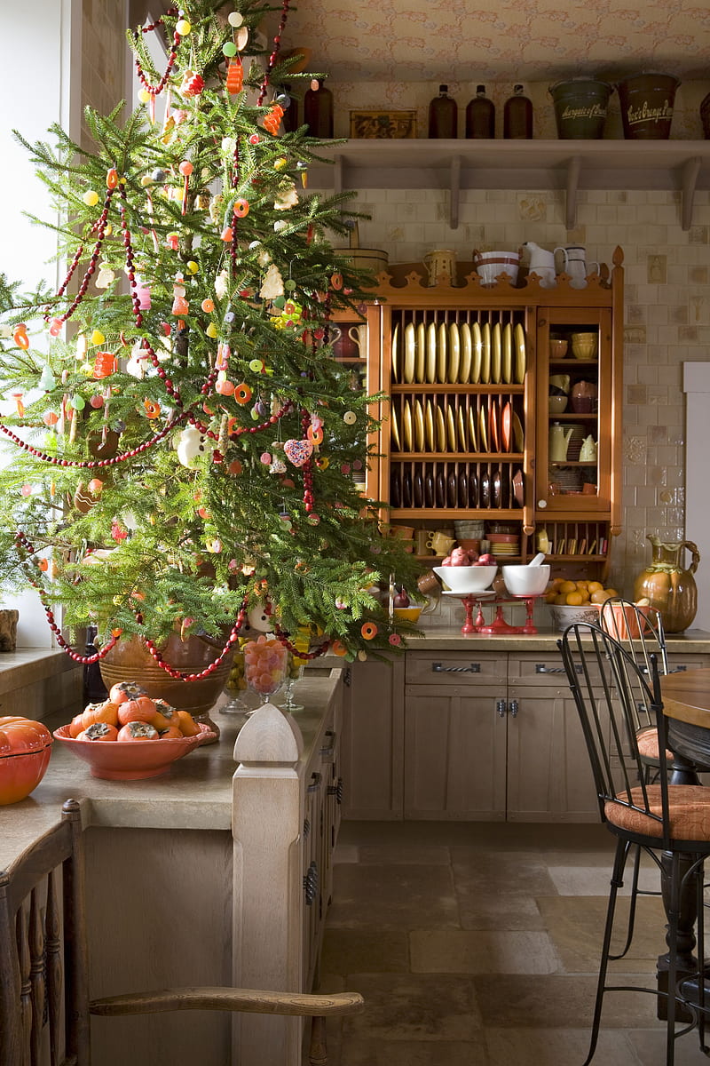 árboles de navidad rústicos - decoración del árbol de navidad de la granja,  Fondo de pantalla de teléfono HD | Peakpx