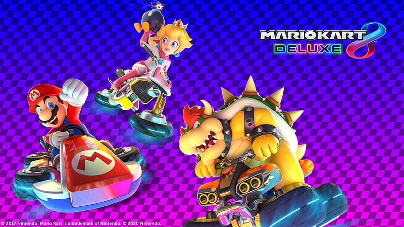 Download Mario And Bowser Jr Kart 8 Wallpaper