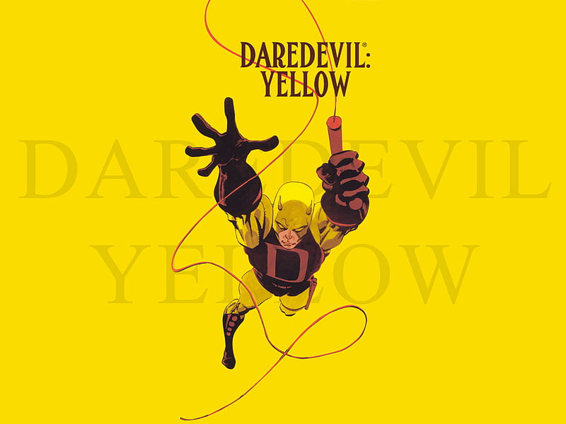 Daredevil Yellow Superhero Marvel Comic Daredevil Hd Wallpaper