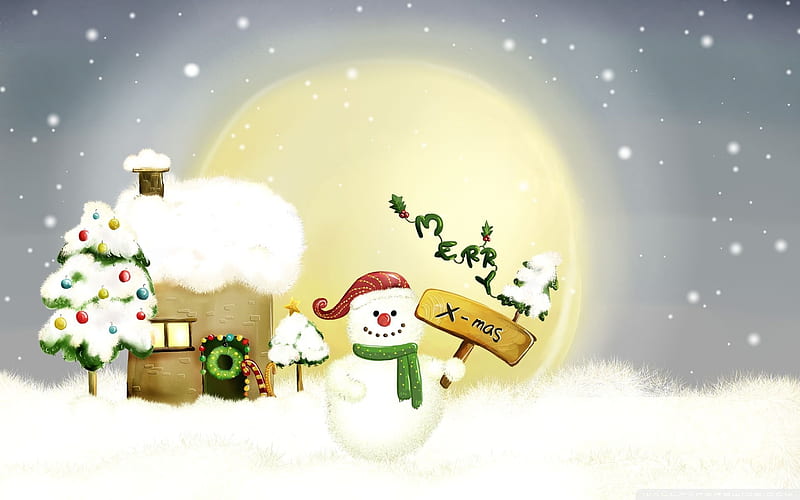 merry xmas-Christmas, HD wallpaper