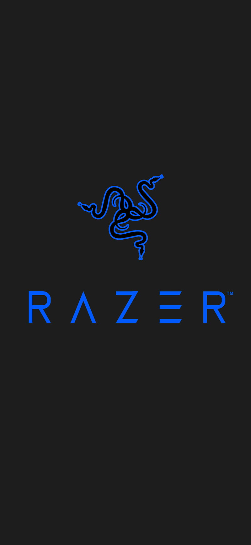 Razer logo, blue, gaming, HD phone wallpaper