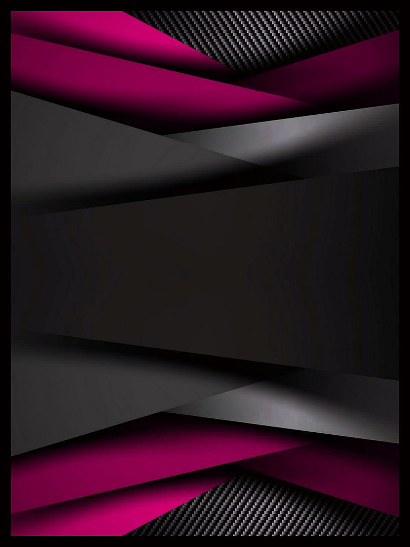 Material design 52, black, pink, pattern, layers , abstract, geometric, HD phone wallpaper