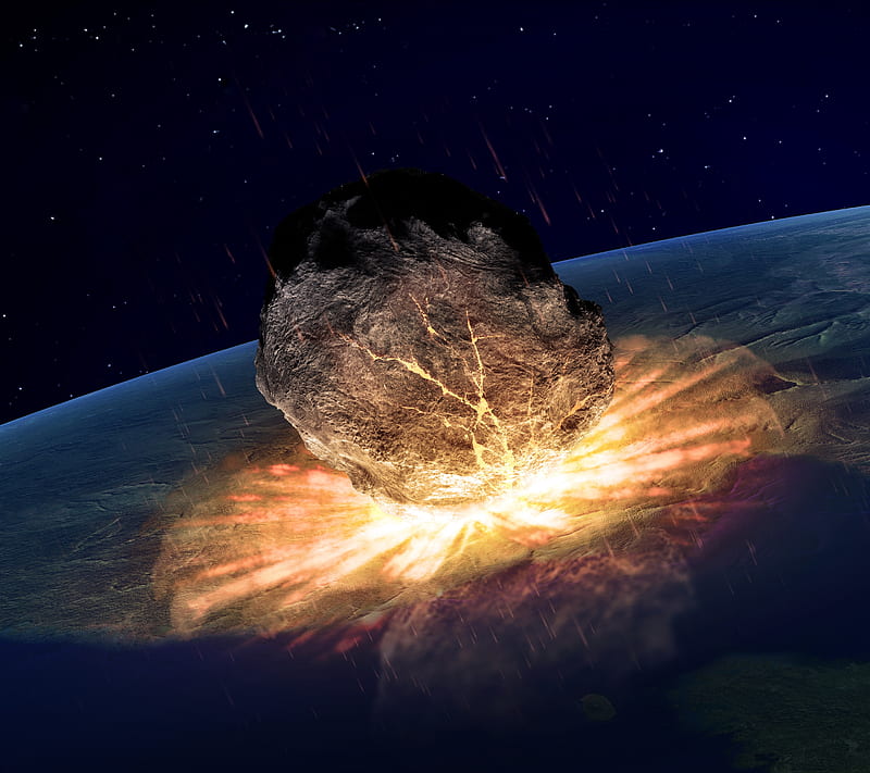 Armageddon, asteroid, earth, explode, meteor, planet, space, HD wallpaper