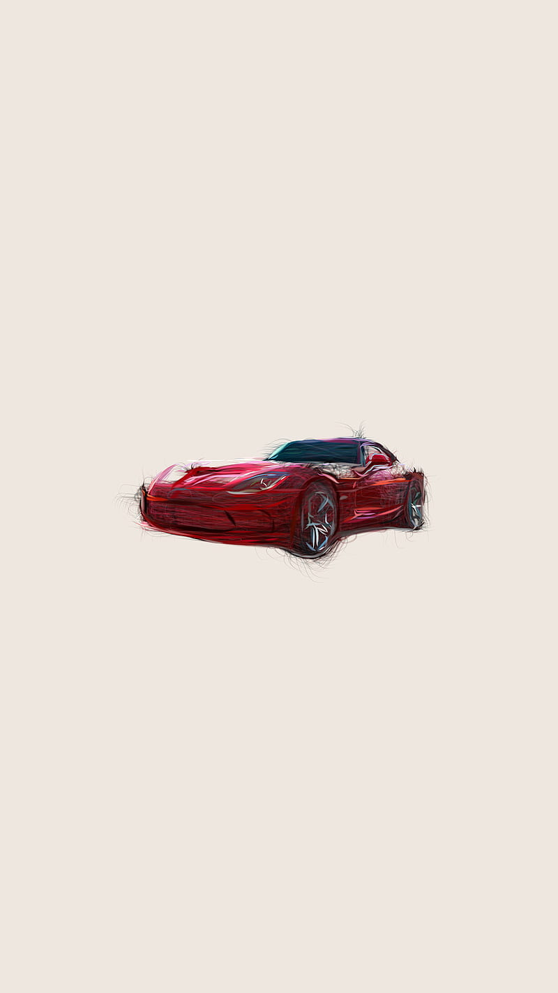 Dodge drawing new, agile, desenho, engine, go fast, sport car, supercar, wheels, HD phone wallpaper