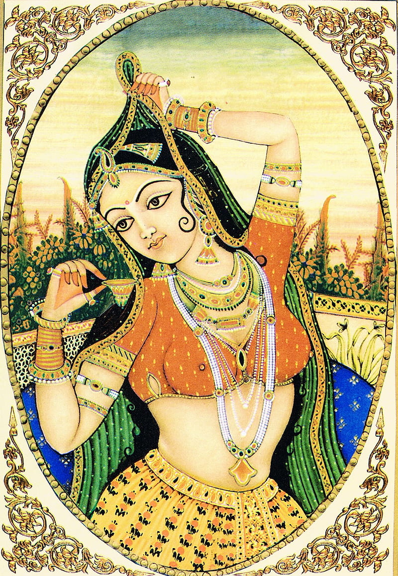 Rajasthani Painting - Miniature Painting Of Rajasthan - -, HD phone wallpaper
