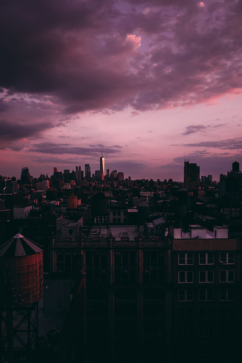 usa, new york, clouds, City, HD phone wallpaper