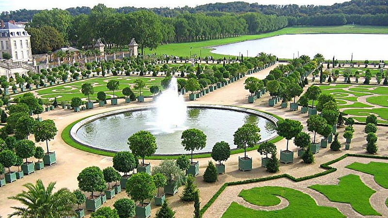 Chateau de Versailles, Gardens, Suburb of Paris, Palace, Royal chateau, HD wallpaper