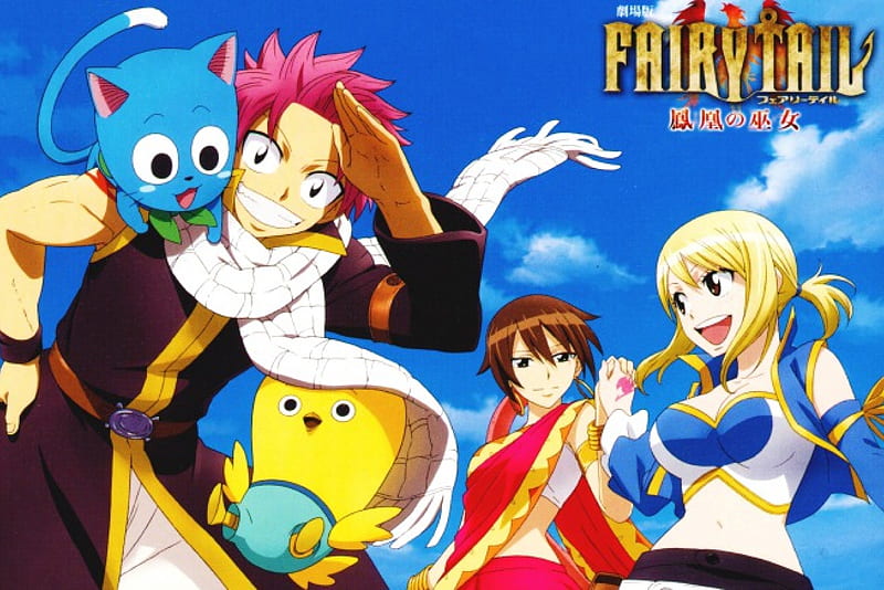 Fairy Tail, natsu, lucy, fairy tail movie, HD wallpaper