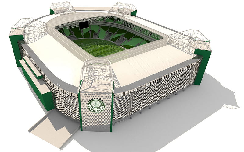 Palmeiras Stadium, 3D project, Allianz Parque, soccer, Palestra Italia Arena, football stadium, Brazil, SE Palmeiras, brazilian stadiums, Sao Paulo, R, HD wallpaper