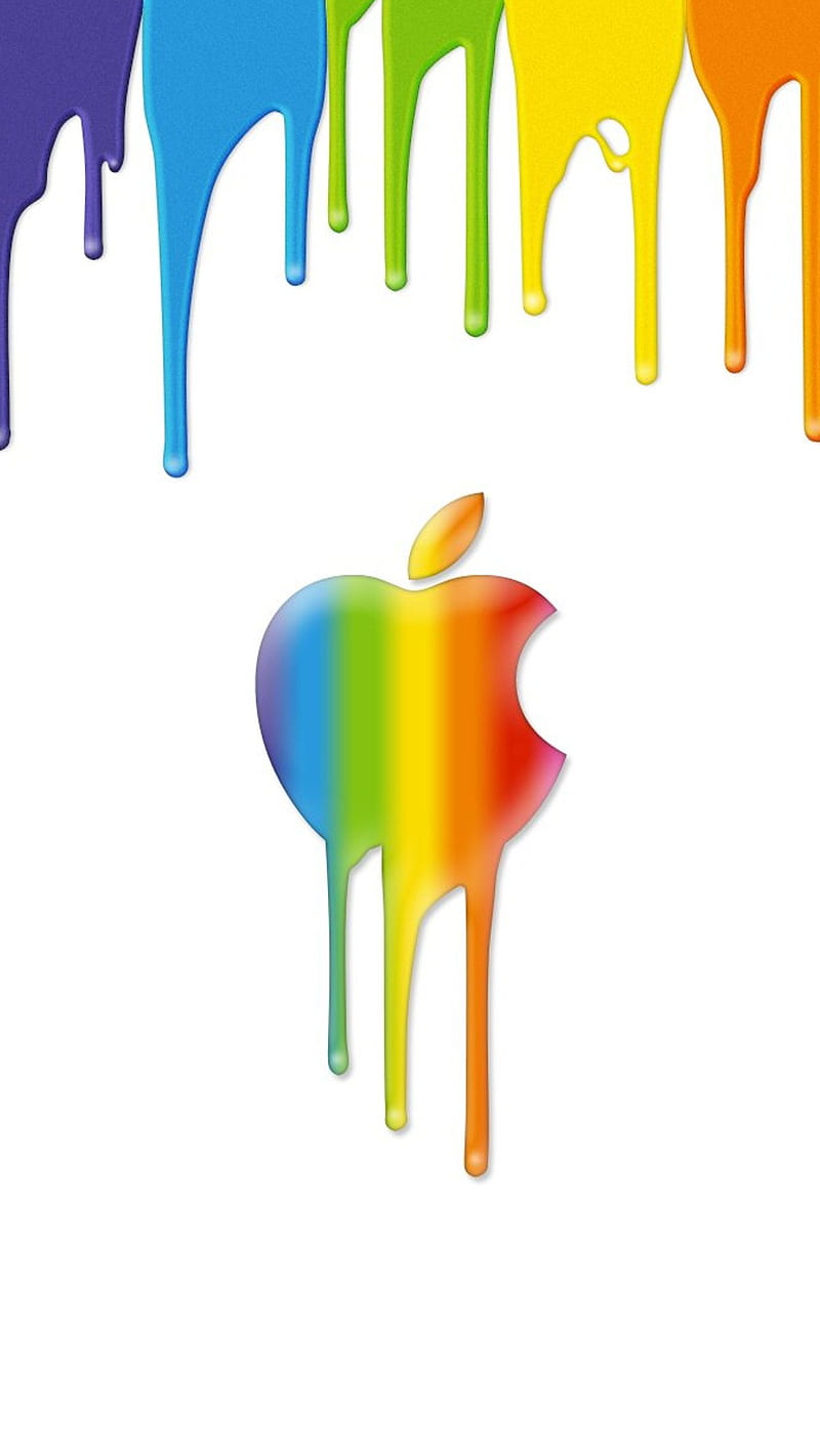 Apple Logo, color, HD phone wallpaper