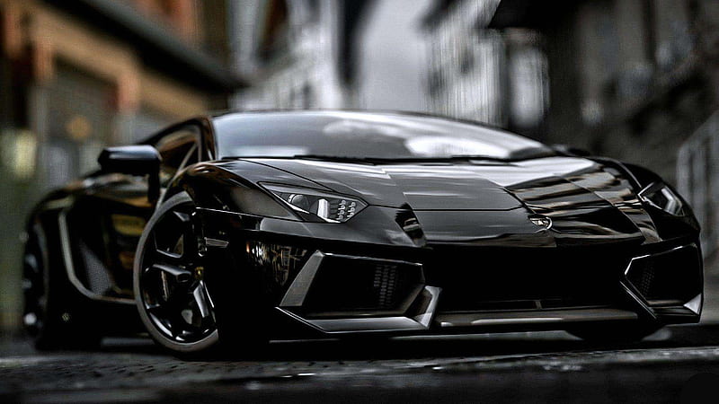 Shiny Black Lamborghini Car Blur Background Lamborghini, HD wallpaper |  Peakpx