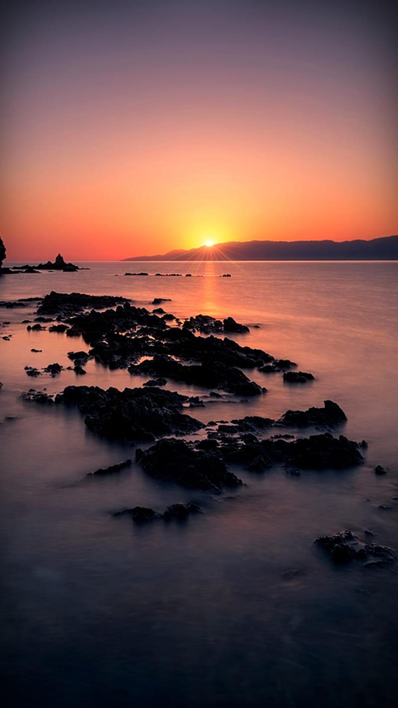 Golden Sunset, beach, HD phone wallpaper