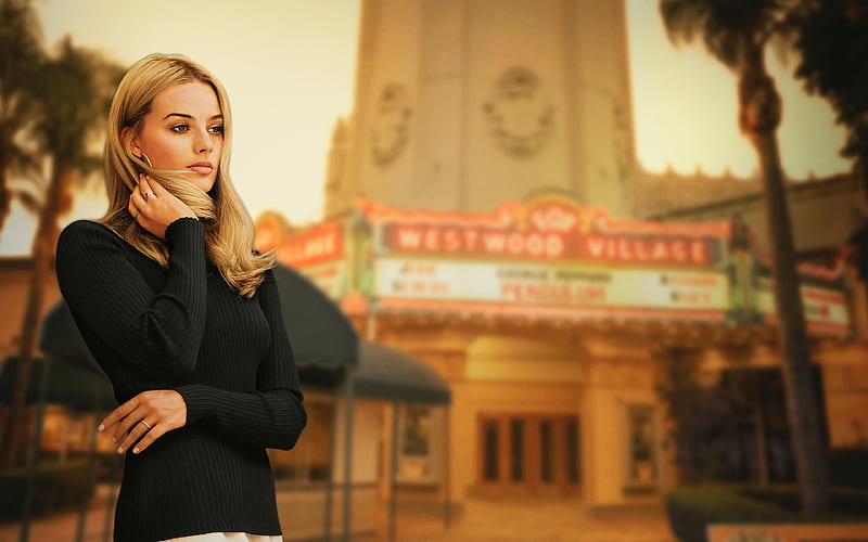 Sharon Tate Once Upon a Time In Hollywood, 2019 Movie, poster, Margot Robbie, HD wallpaper