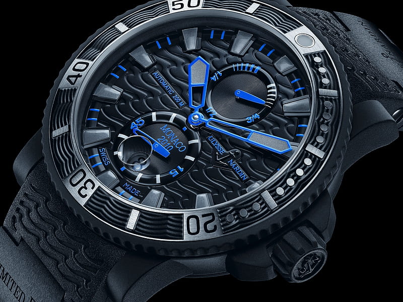 Ulysses Nardin Watch, Ulysses Nardin, watch, time, Timepiece, Leather, technology, luxury, HD wallpaper