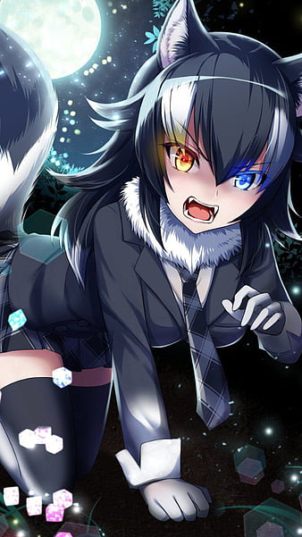 Anime wolf girl, HD phone wallpaper | Peakpx