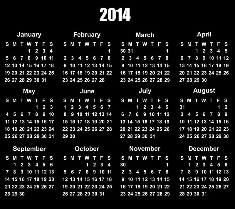 Calendar 2014, other, HD wallpaper