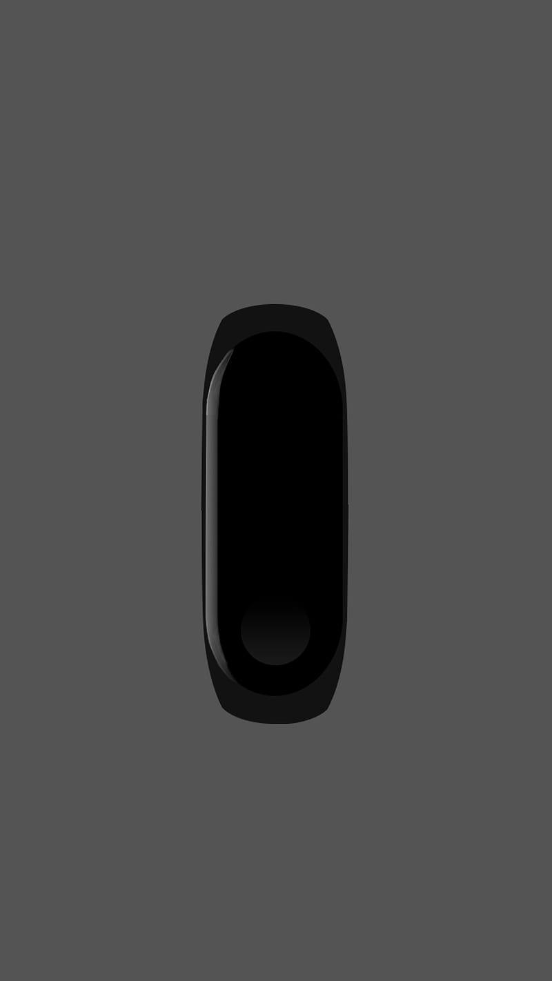 Mi Band 3 Black, mi band, minimal, xiaomi, HD phone wallpaper | Peakpx