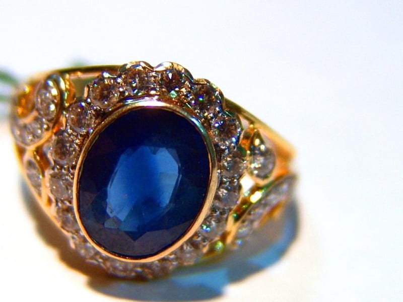 Blue Delight, rings, diamonds, gems sapphires, jewelry, HD wallpaper ...