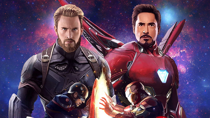 Iron Man And Captain America, iron-man, captain-america, artwork, digital-art, artstation, superheroes, HD wallpaper