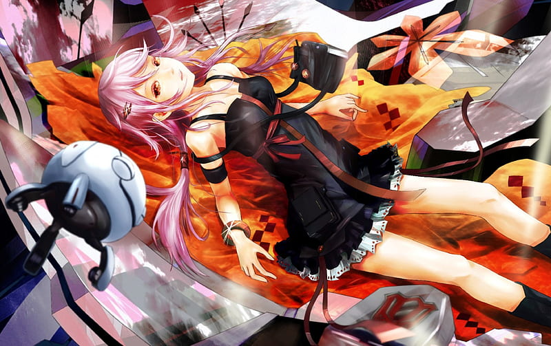 Guilty Crown, Yuzuriha Inori, anime girls, screen shot