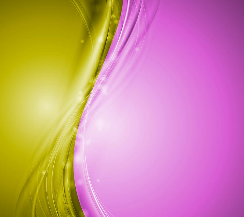 Abstract, desenho, pink, sparkle, wave, yellow, HD wallpaper