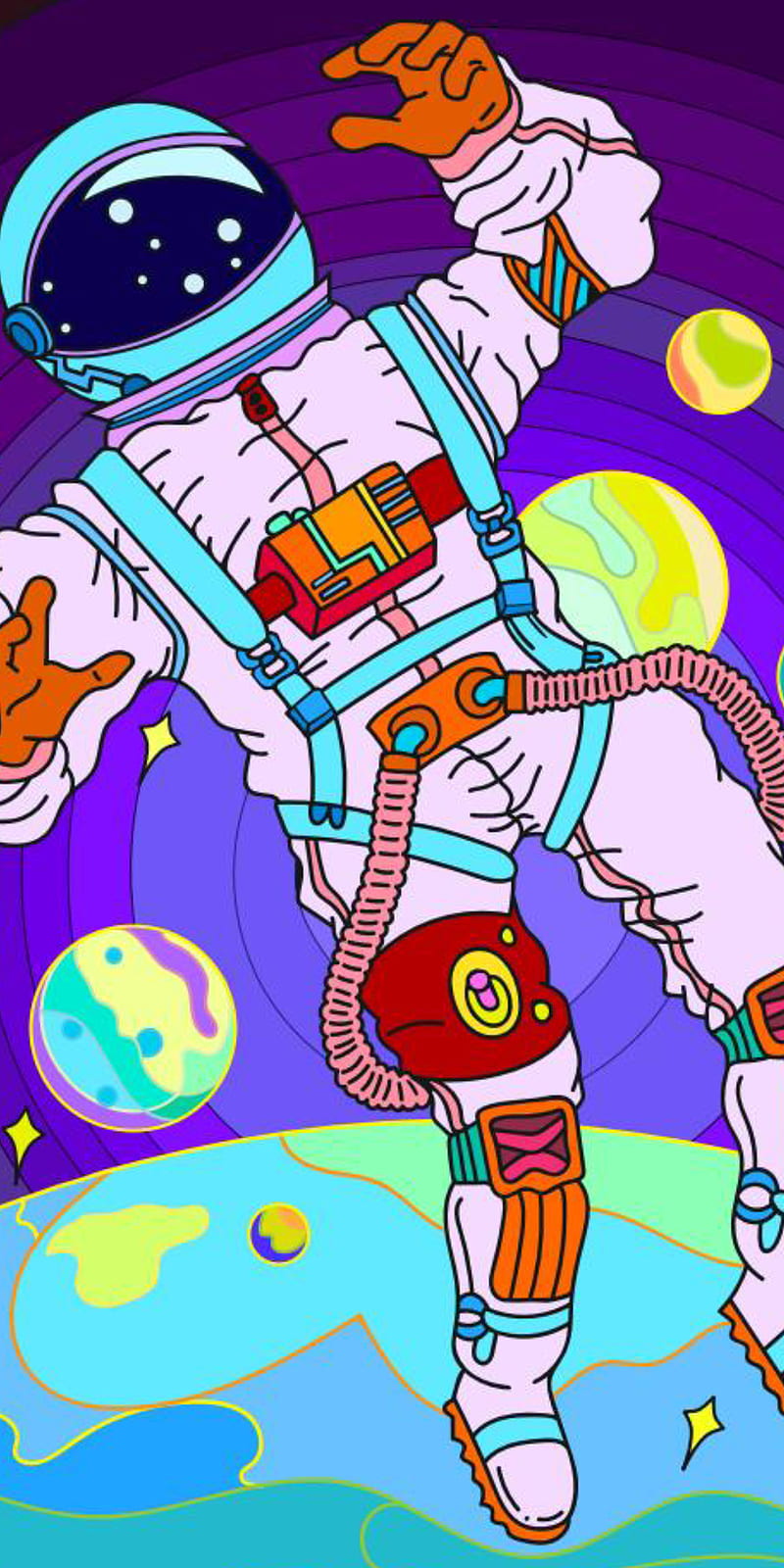 Lost in space, adventure, astronaut, cartoon, colors, planets, space, HD  phone wallpaper | Peakpx