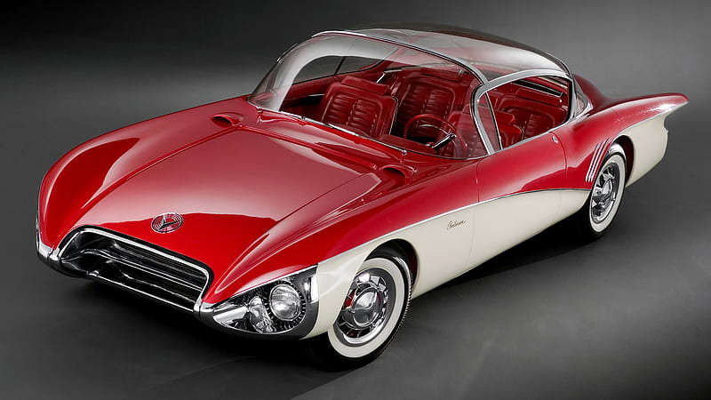 Red White Buick Centurion Concept Sport Two-Toned Car Cars, HD wallpaper